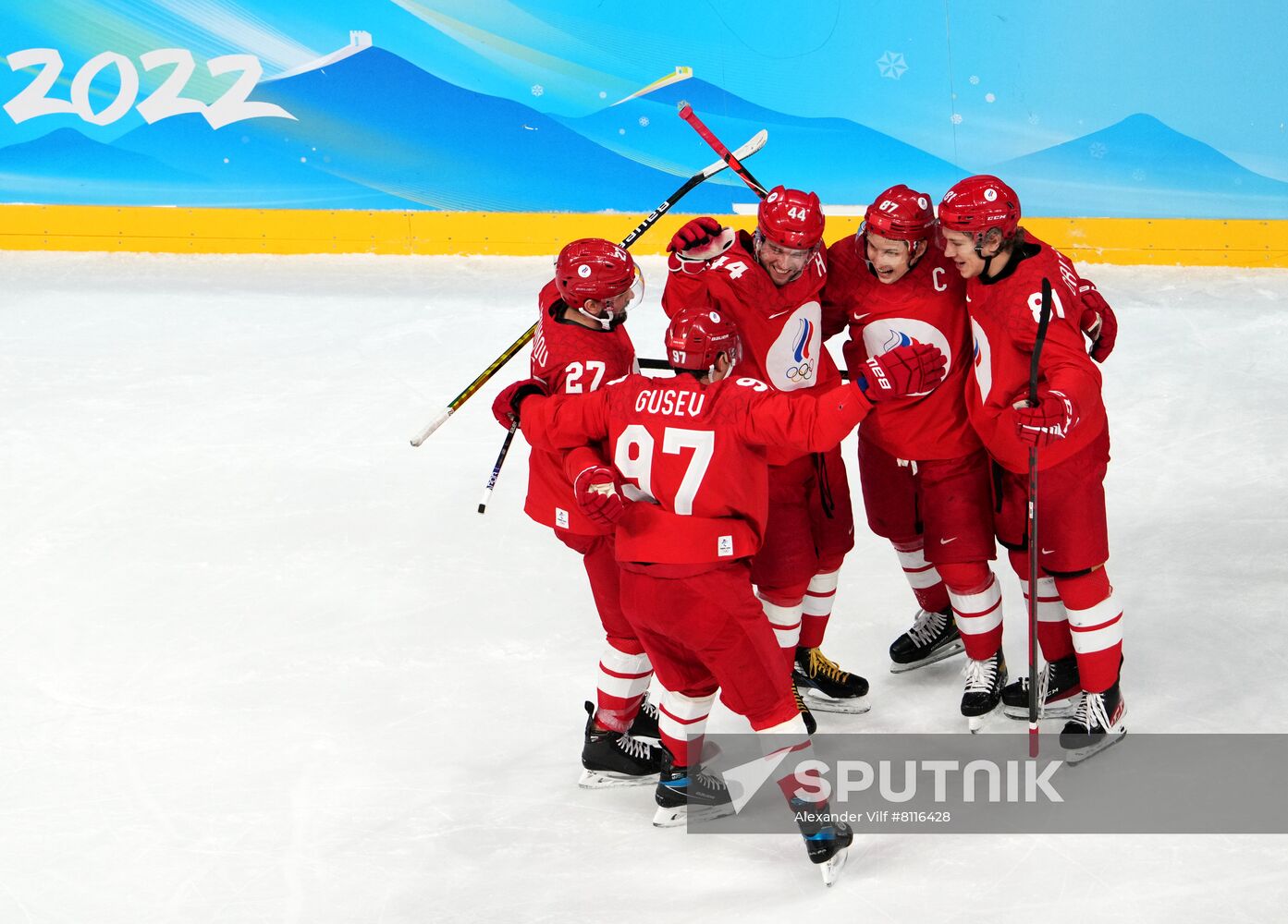 China Olympics 2022 Ice Hockey Men ROC - Denmark