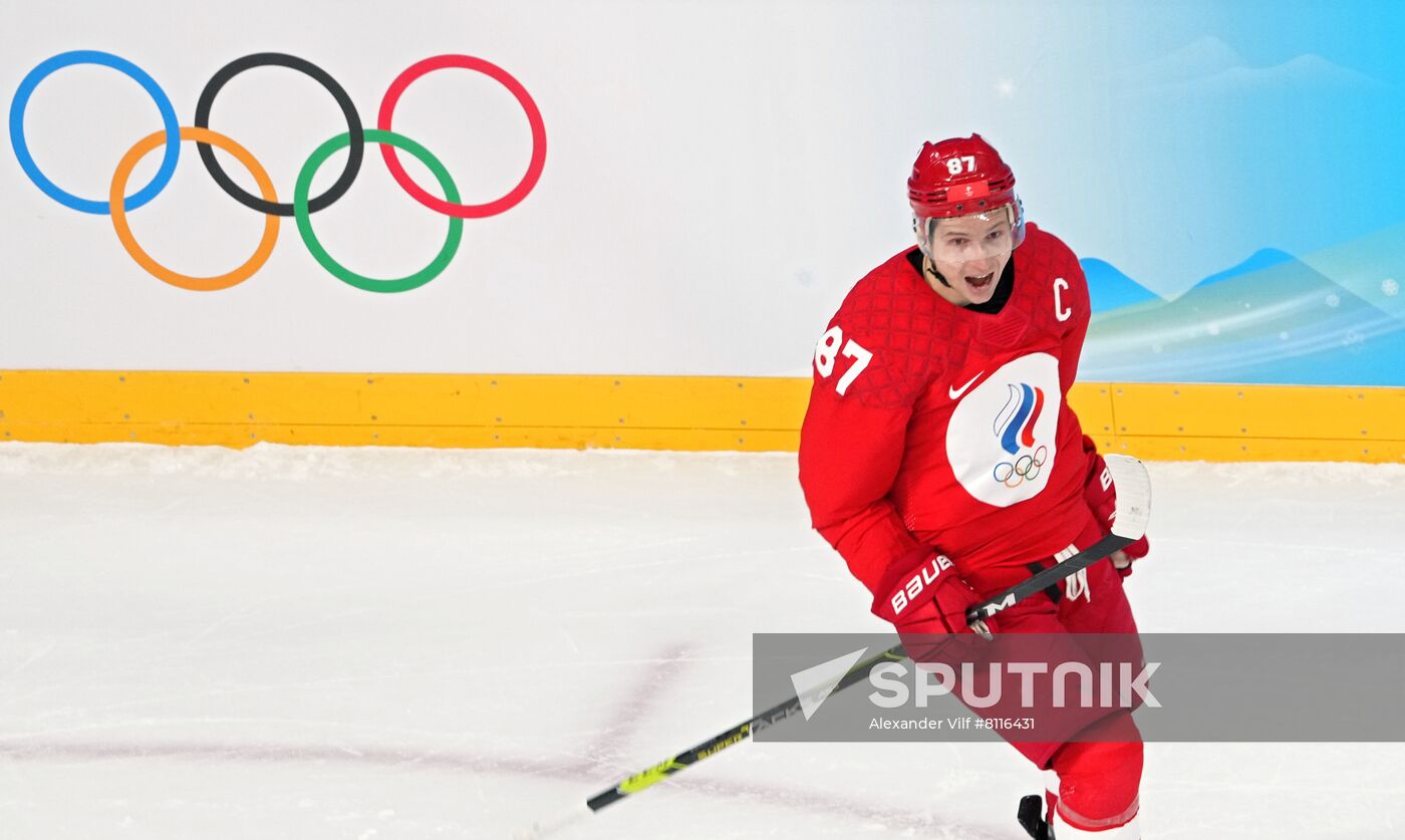 China Olympics 2022 Ice Hockey Men ROC - Denmark