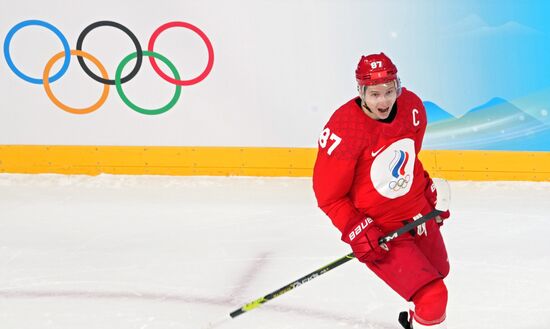 China Olympics 2022 Ice Hockey Men ROC - Denmark