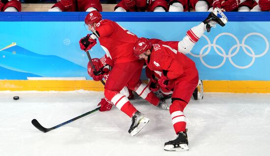 China Olympics 2022 Ice Hockey Men ROC - Denmark