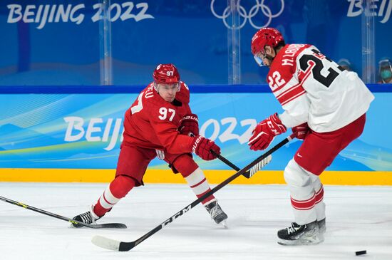 China Olympics 2022 Ice Hockey Men ROC - Denmark