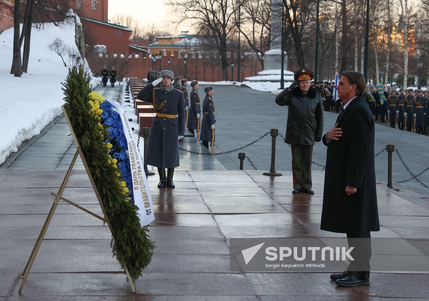 Russia Brazil Wreath Laying