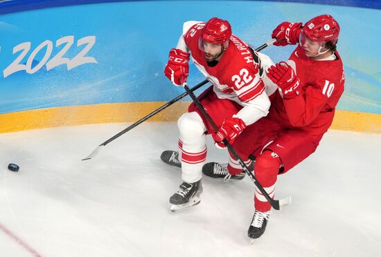 China Olympics 2022 Ice Hockey Men ROC - Denmark