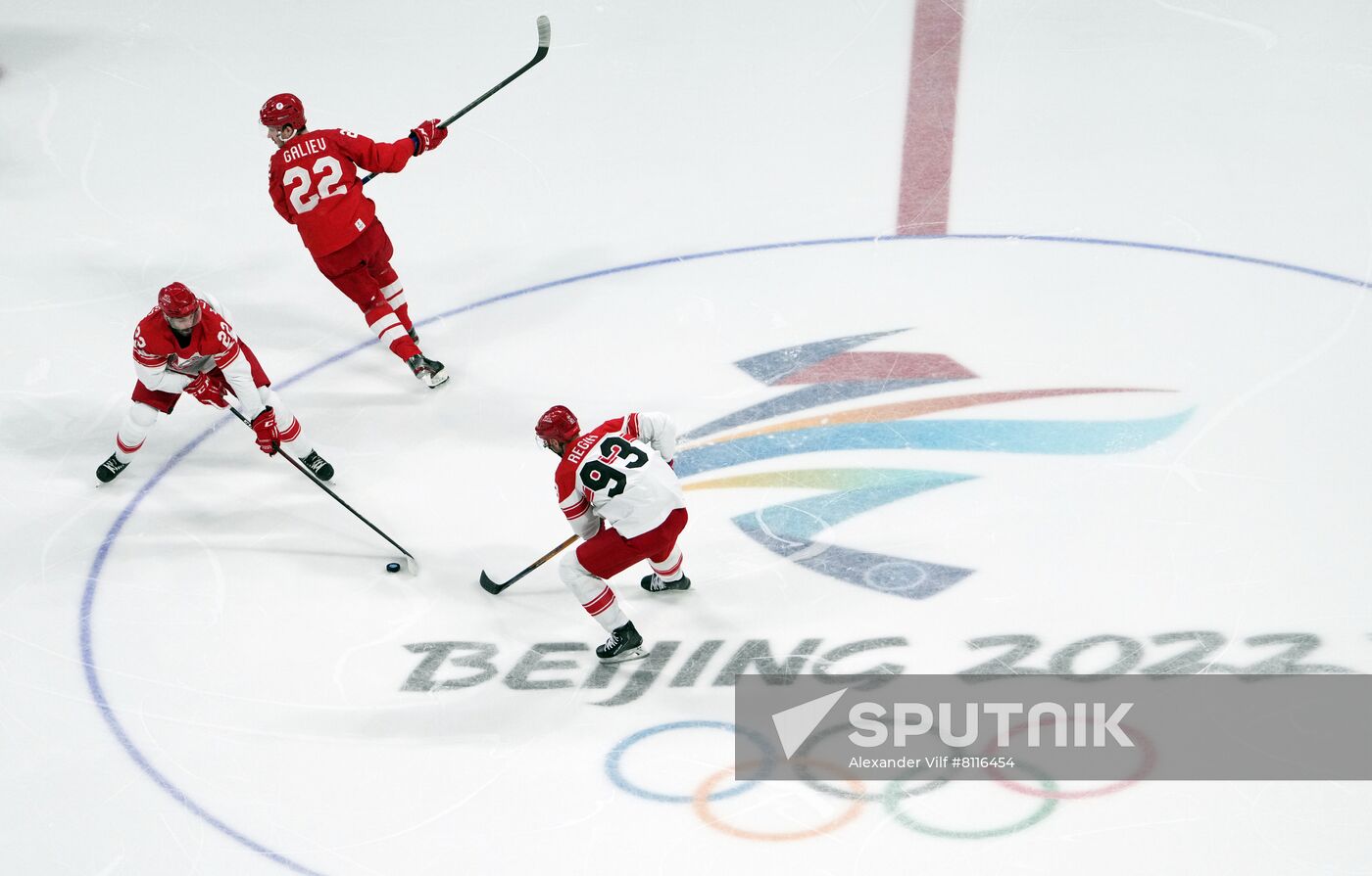 China Olympics 2022 Ice Hockey Men ROC - Denmark