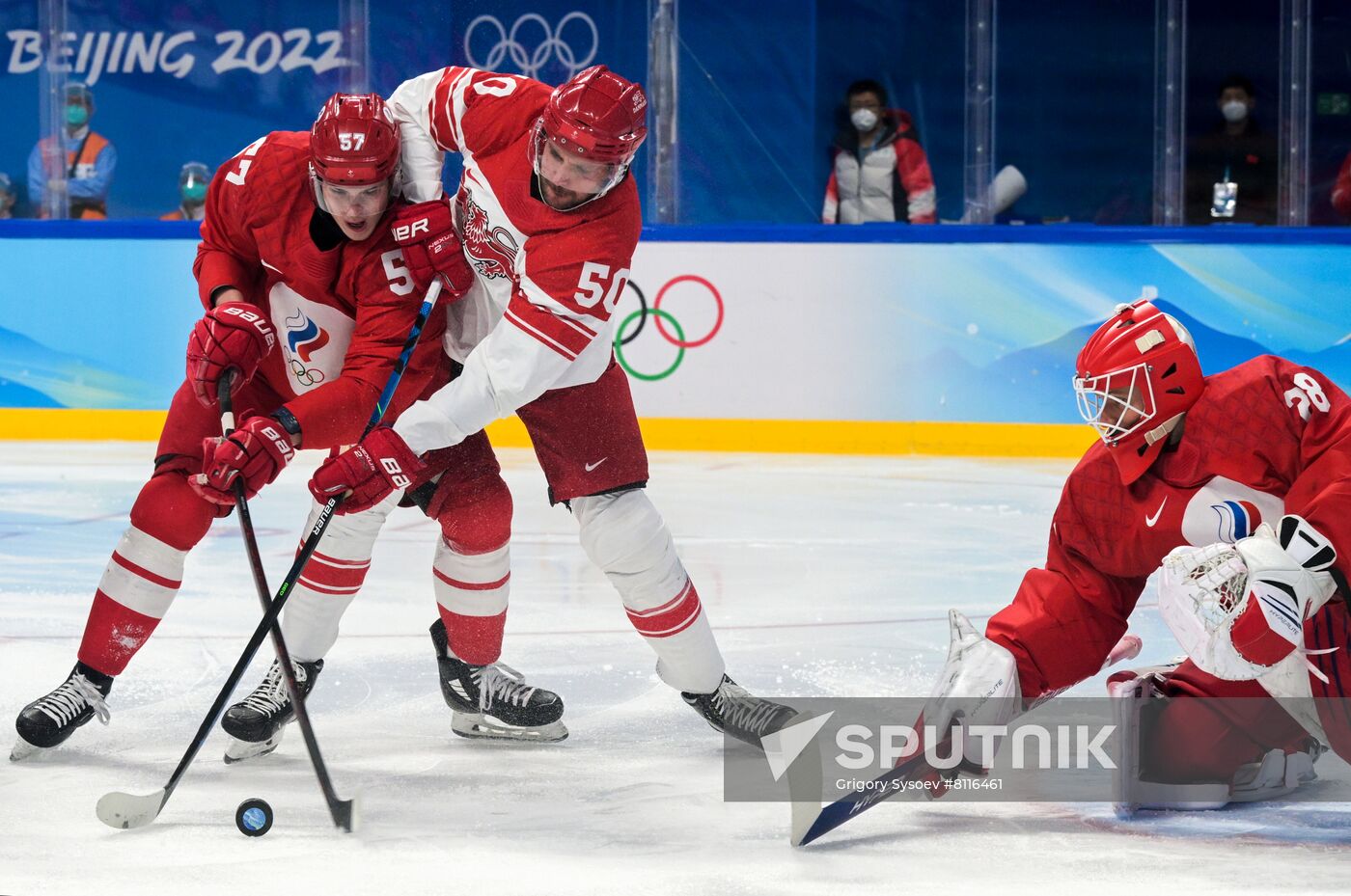 China Olympics 2022 Ice Hockey Men ROC - Denmark