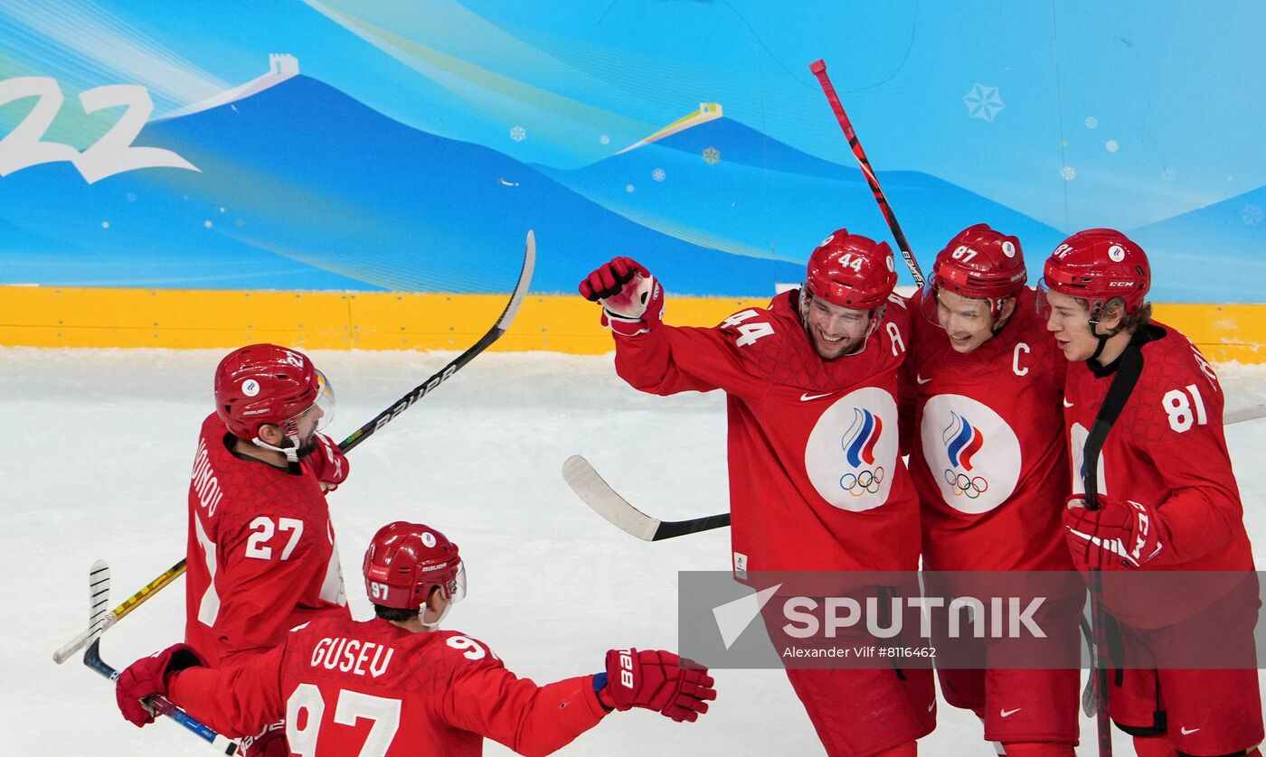 China Olympics 2022 Ice Hockey Men ROC - Denmark
