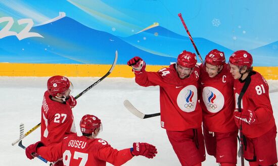 China Olympics 2022 Ice Hockey Men ROC - Denmark