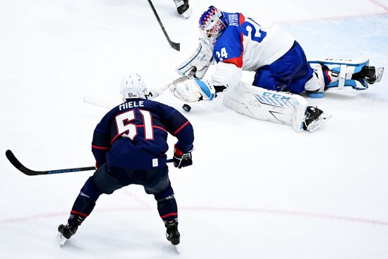 China Olympics 2022 Ice Hockey Men US - Slovakia