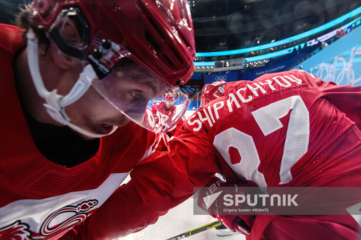 China Olympics 2022 Ice Hockey Men ROC - Denmark