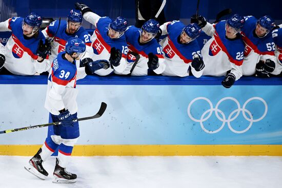 China Olympics 2022 Ice Hockey Men US - Slovakia