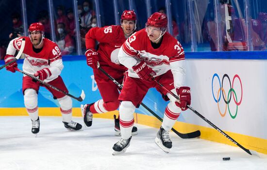 China Olympics 2022 Ice Hockey Men ROC - Denmark