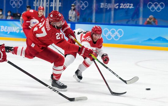 China Olympics 2022 Ice Hockey Men ROC - Denmark