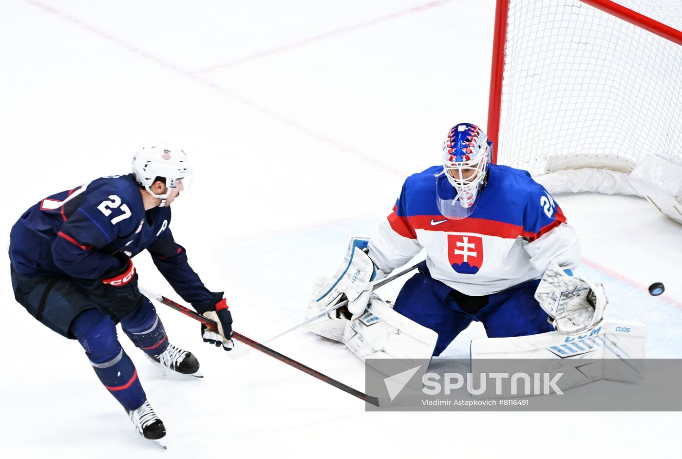 China Olympics 2022 Ice Hockey Men US - Slovakia