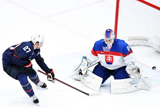 China Olympics 2022 Ice Hockey Men US - Slovakia