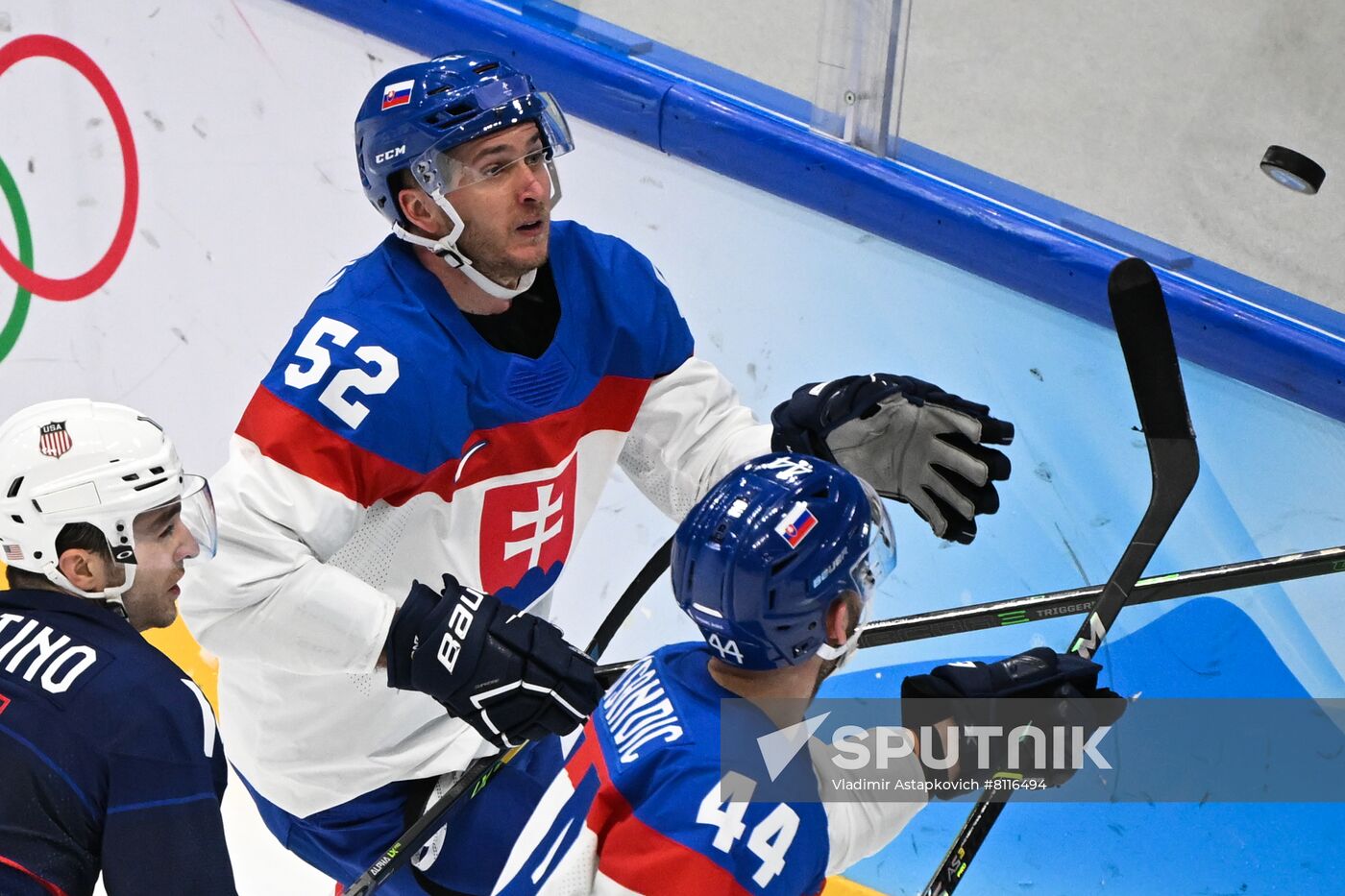 China Olympics 2022 Ice Hockey Men US - Slovakia