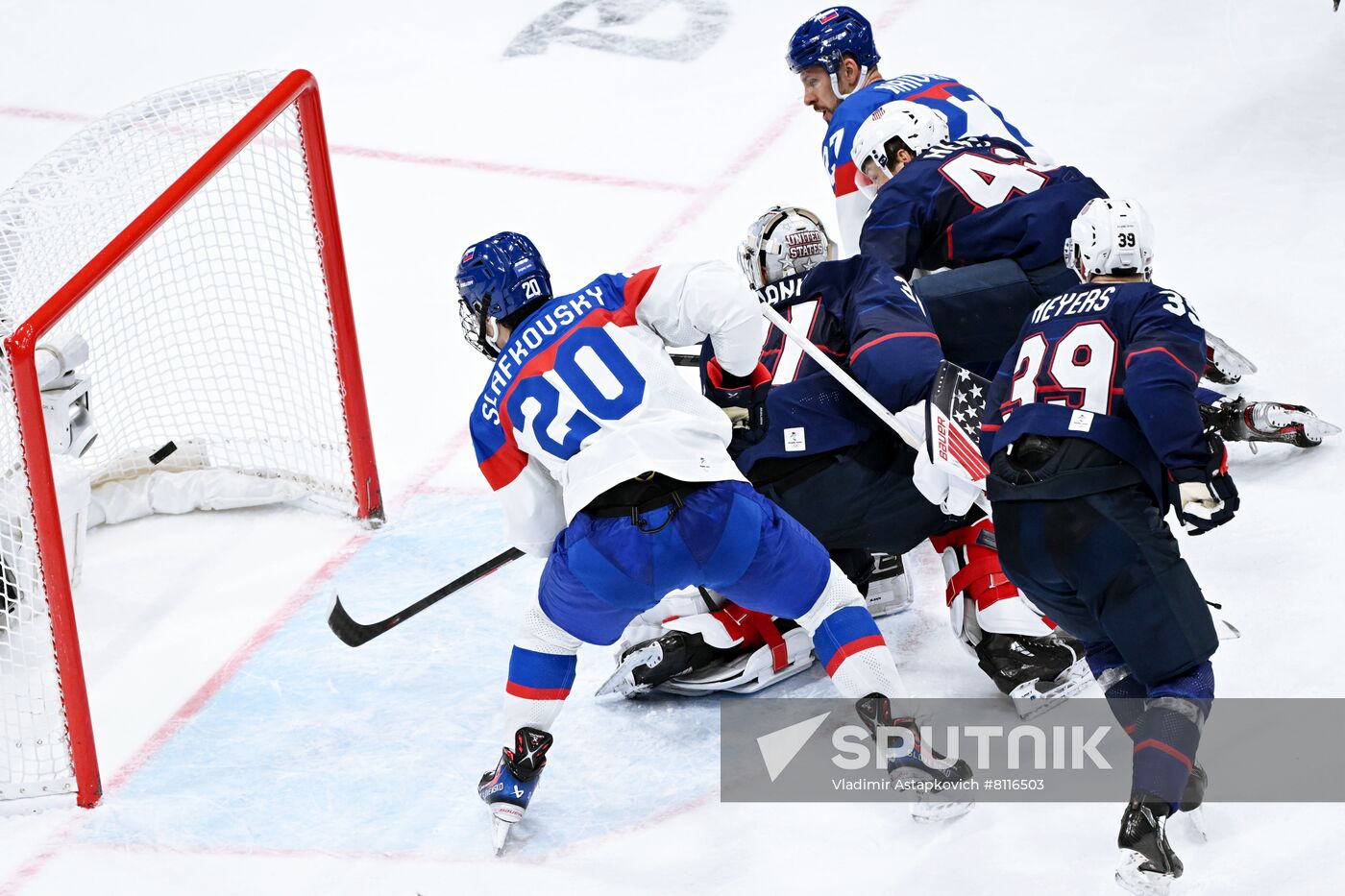 China Olympics 2022 Ice Hockey Men US - Slovakia