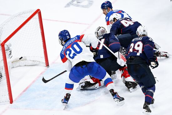 China Olympics 2022 Ice Hockey Men US - Slovakia