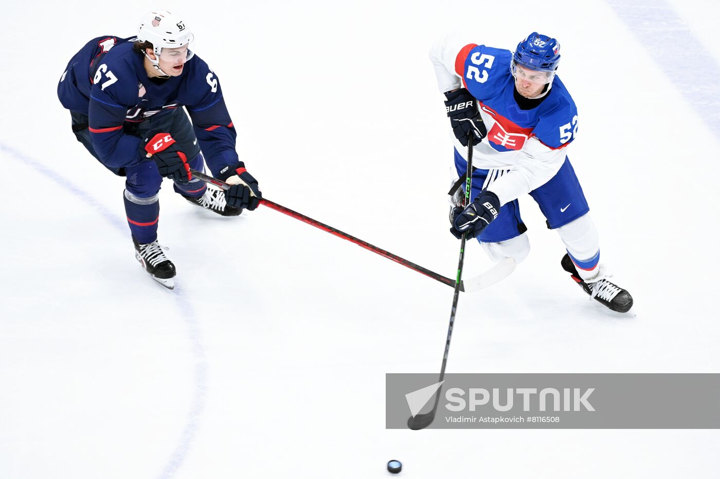 China Olympics 2022 Ice Hockey Men US - Slovakia