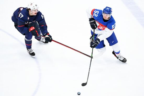 China Olympics 2022 Ice Hockey Men US - Slovakia