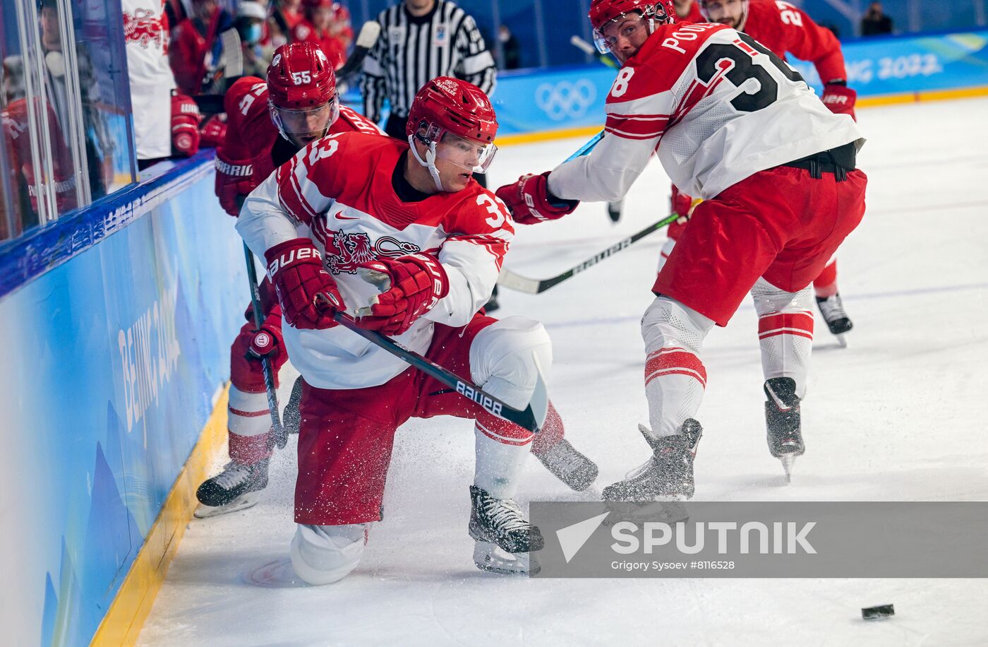 China Olympics 2022 Ice Hockey Men ROC - Denmark