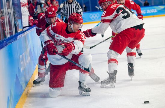 China Olympics 2022 Ice Hockey Men ROC - Denmark