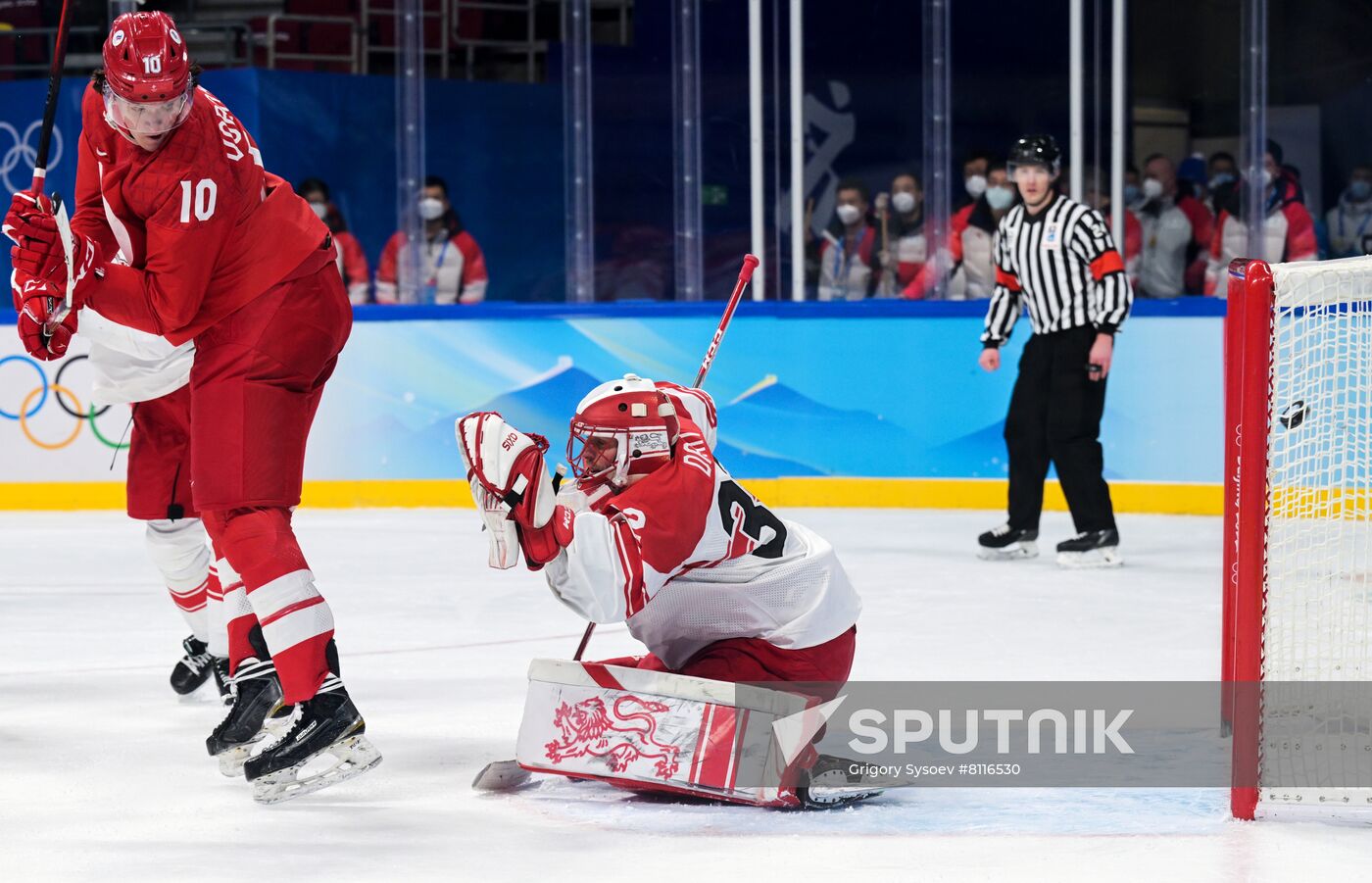 China Olympics 2022 Ice Hockey Men ROC - Denmark