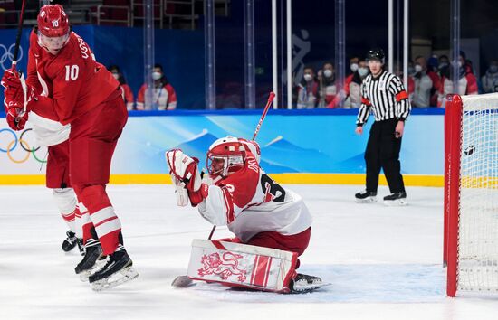China Olympics 2022 Ice Hockey Men ROC - Denmark