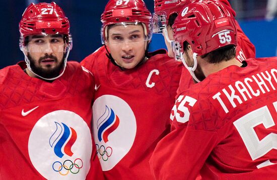 China Olympics 2022 Ice Hockey Men ROC - Denmark