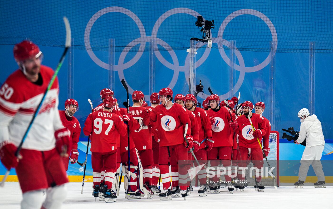 China Olympics 2022 Ice Hockey Men ROC - Denmark