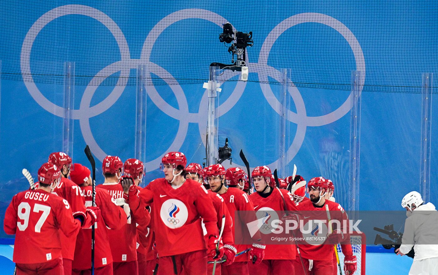 China Olympics 2022 Ice Hockey Men ROC - Denmark