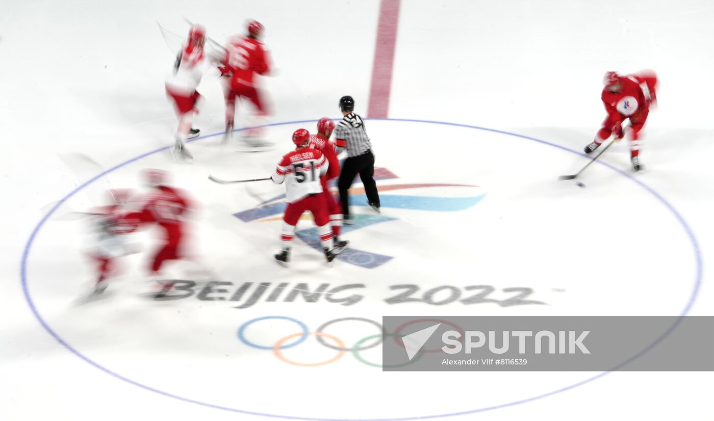 China Olympics 2022 Ice Hockey Men ROC - Denmark