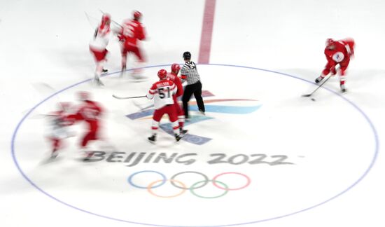 China Olympics 2022 Ice Hockey Men ROC - Denmark
