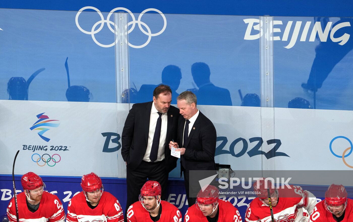 China Olympics 2022 Ice Hockey Men ROC - Denmark