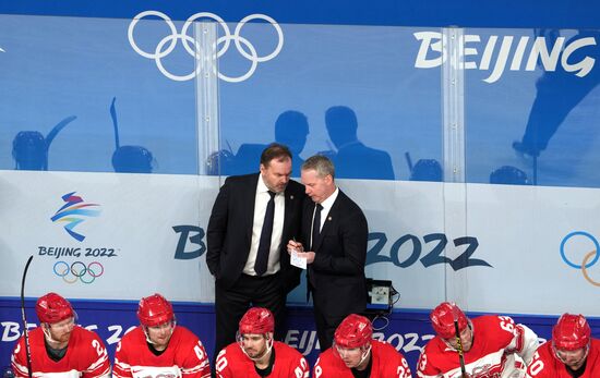 China Olympics 2022 Ice Hockey Men ROC - Denmark