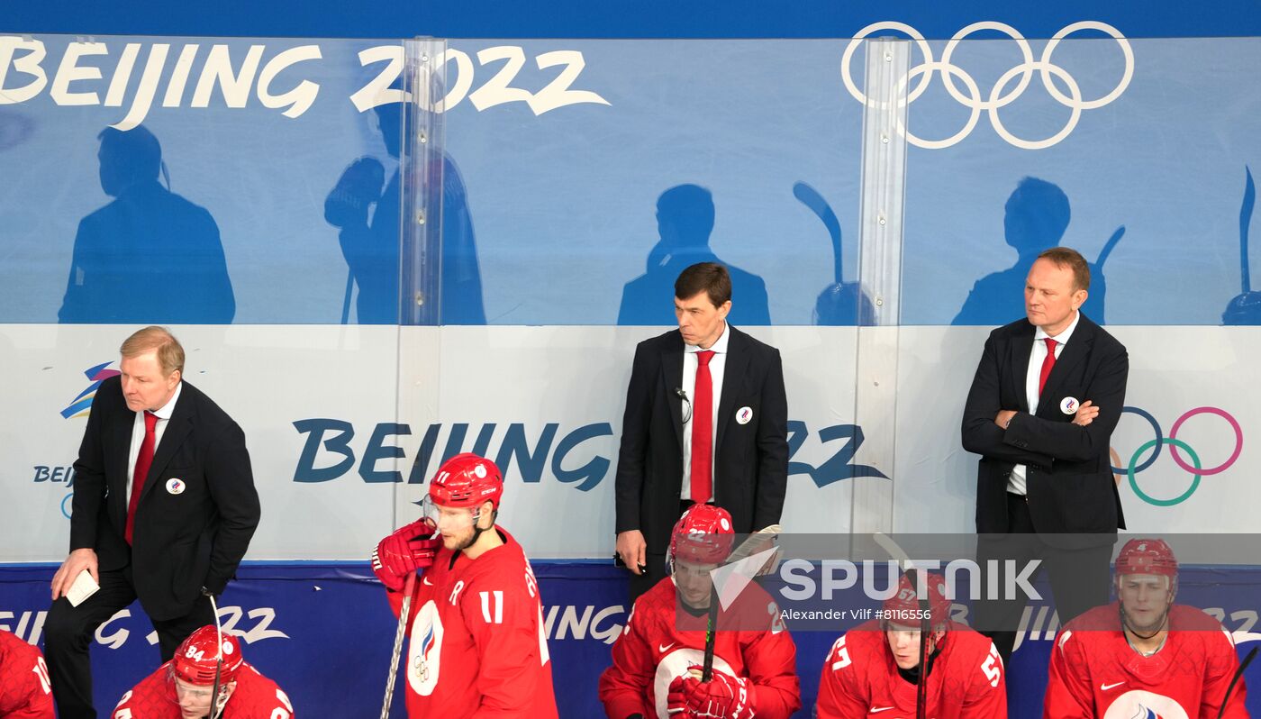 China Olympics 2022 Ice Hockey Men ROC - Denmark