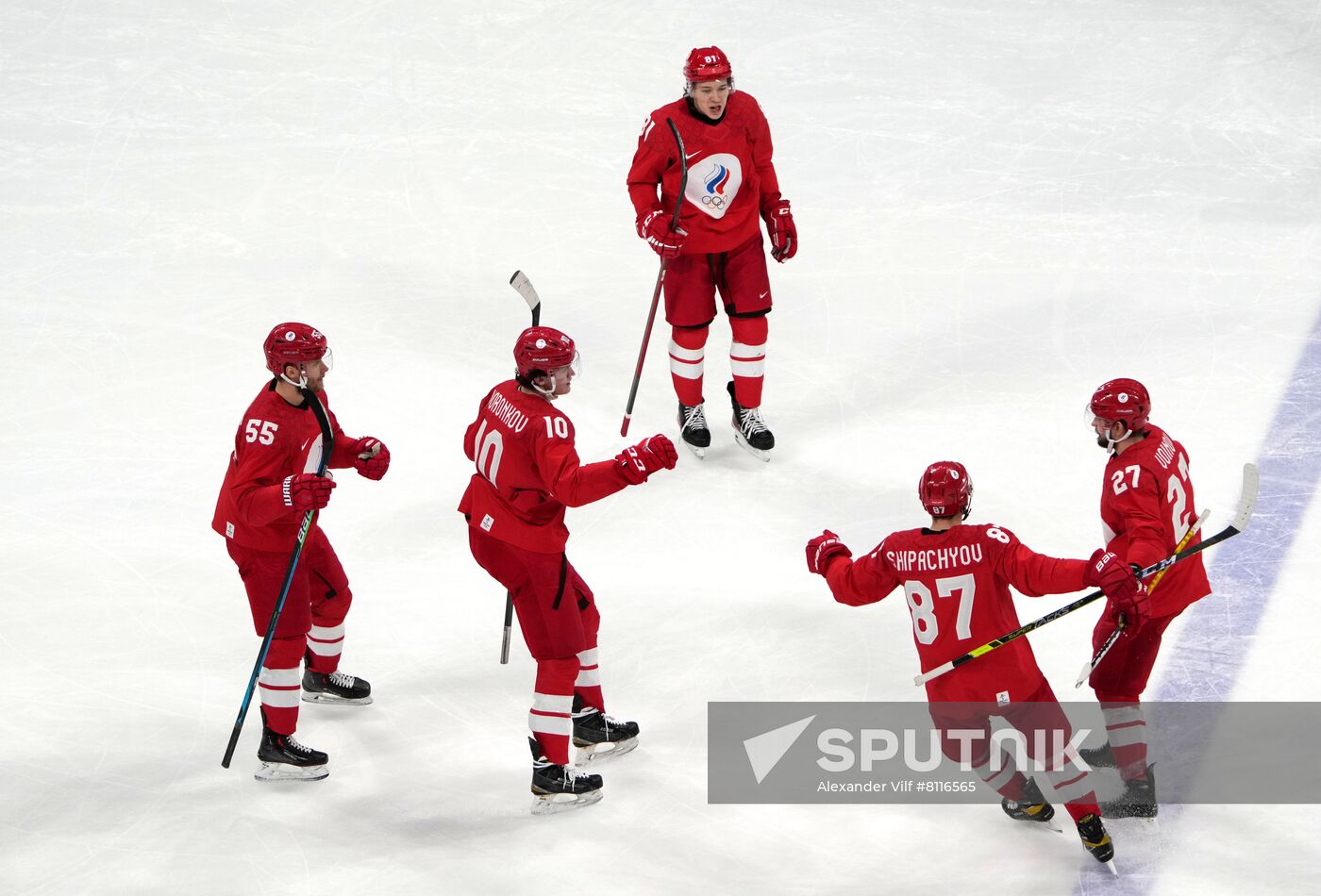 China Olympics 2022 Ice Hockey Men ROC - Denmark