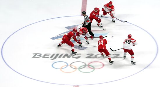 China Olympics 2022 Ice Hockey Men ROC - Denmark
