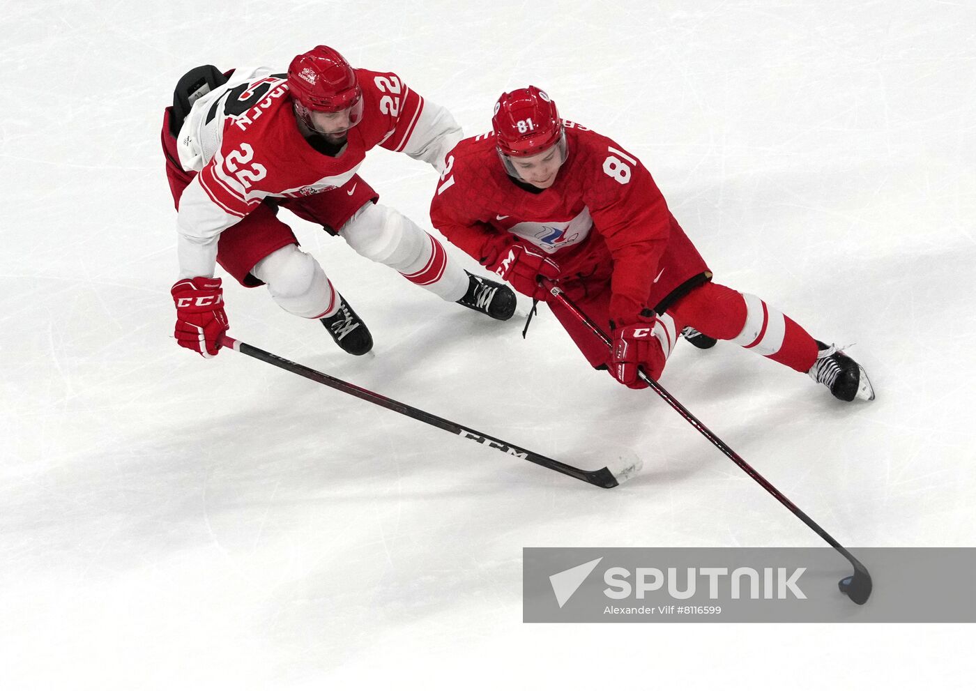 China Olympics 2022 Ice Hockey Men ROC - Denmark