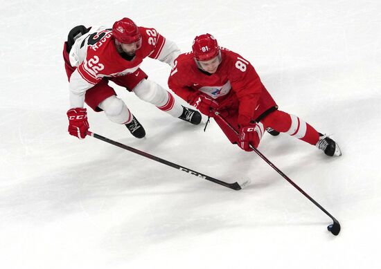 China Olympics 2022 Ice Hockey Men ROC - Denmark