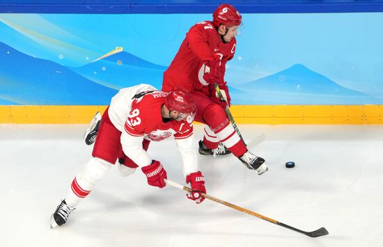 China Olympics 2022 Ice Hockey Men ROC - Denmark
