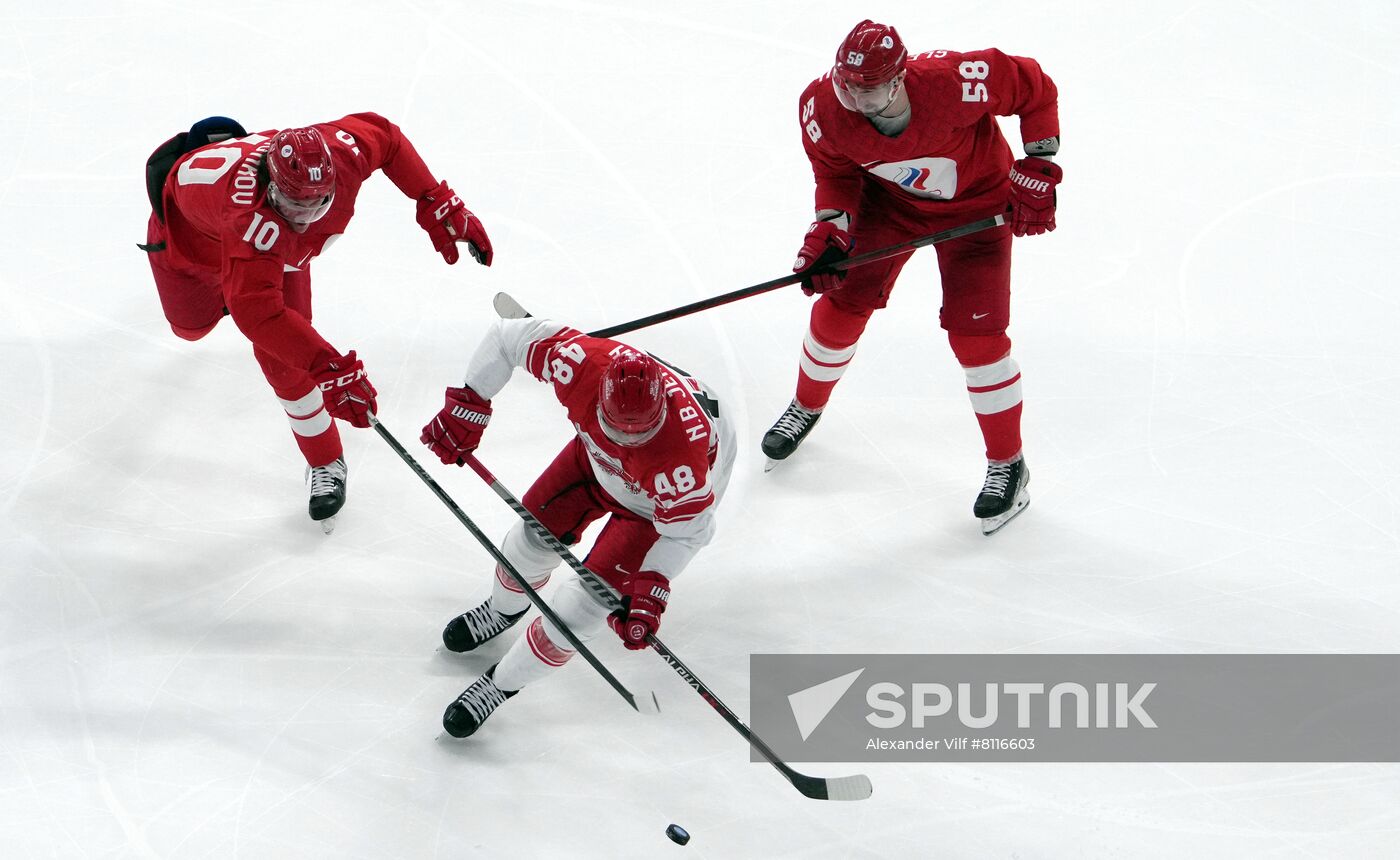 China Olympics 2022 Ice Hockey Men ROC - Denmark