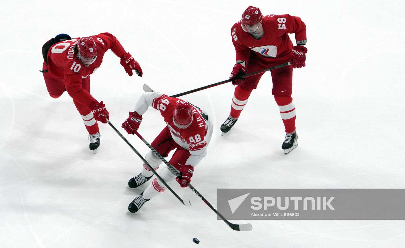 China Olympics 2022 Ice Hockey Men ROC - Denmark