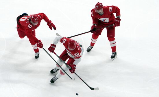 China Olympics 2022 Ice Hockey Men ROC - Denmark