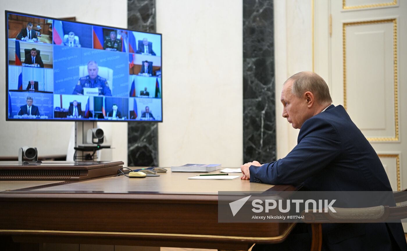 Russia Putin Emergencies Ministry Board