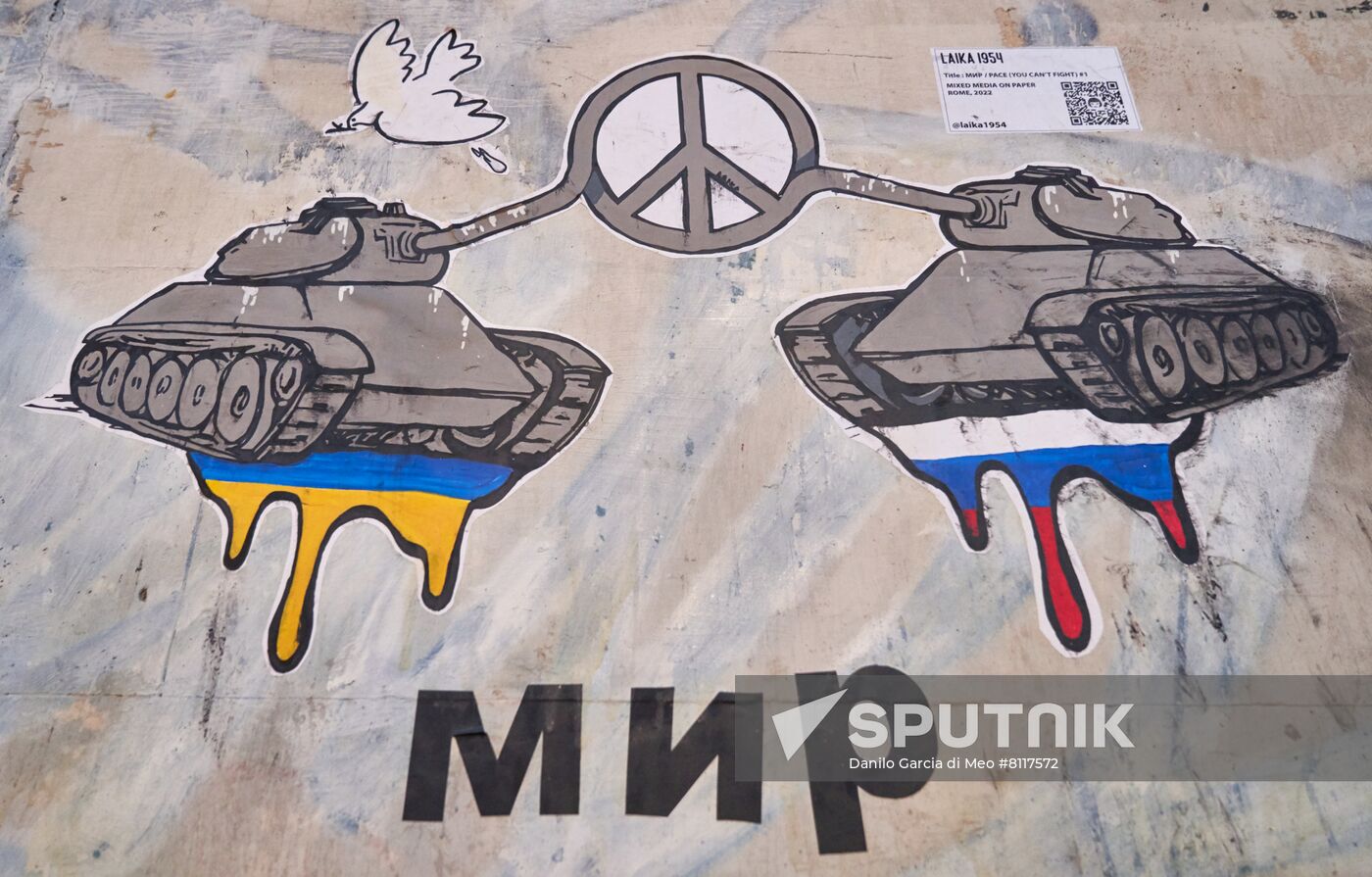 Italy Russia Ukraine Tension Graffiti