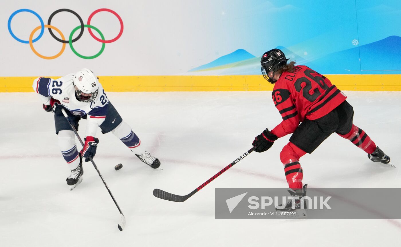 China Olympics 2022 Ice Hockey Women Canada - US