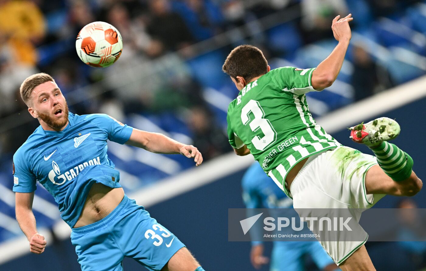 Russia Soccer Europa League Zenit - Betis