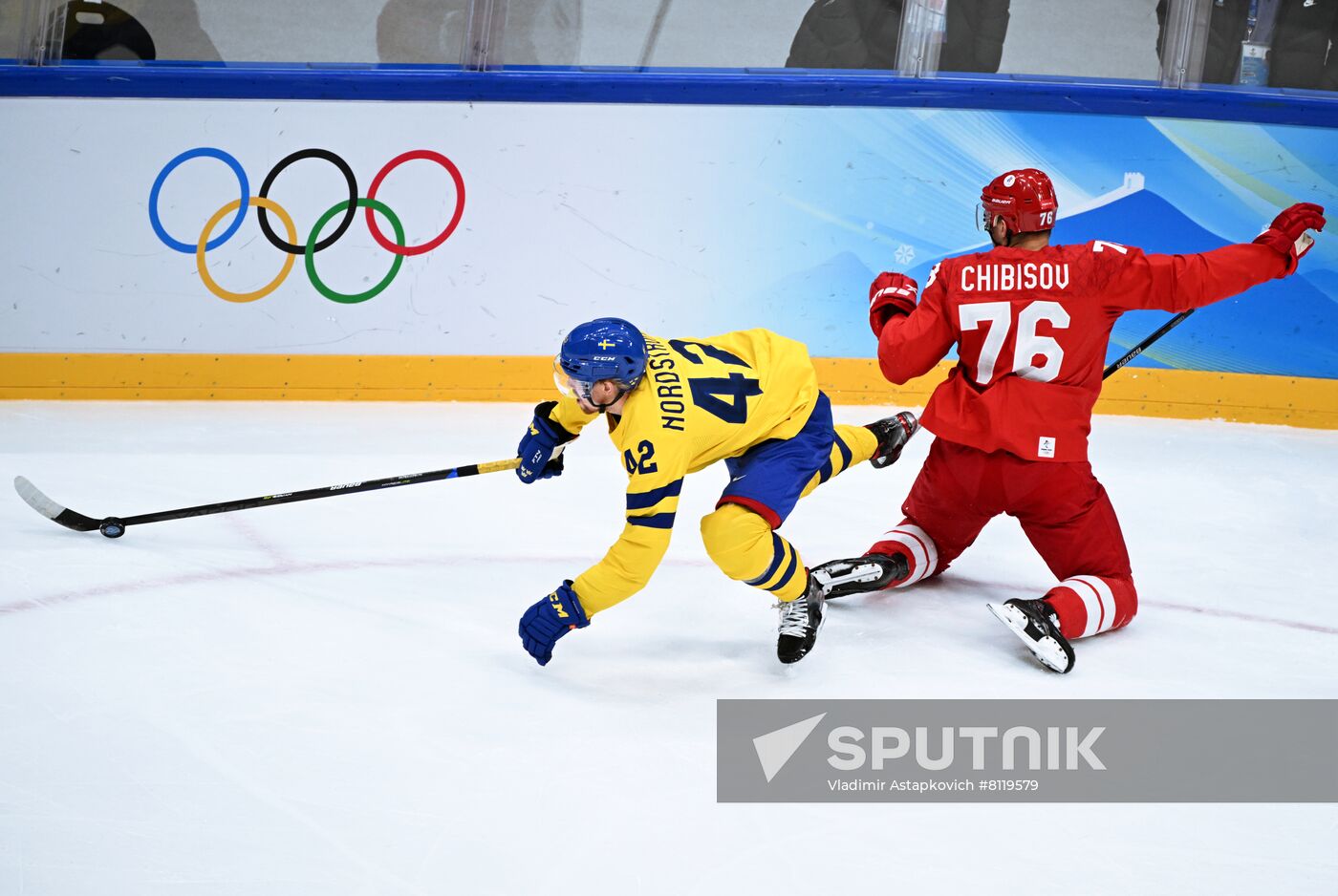 China Olympics 2022 Ice Hockey Men ROC - Sweden