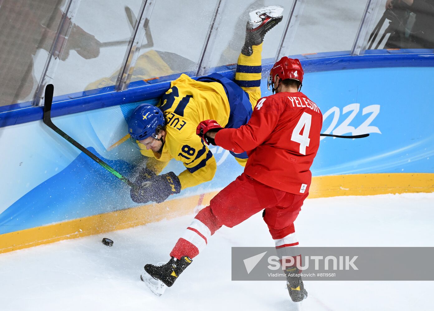 China Olympics 2022 Ice Hockey Men ROC - Sweden