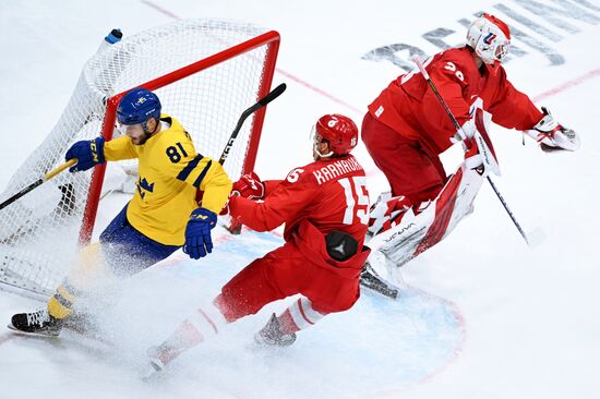 China Olympics 2022 Ice Hockey Men ROC - Sweden